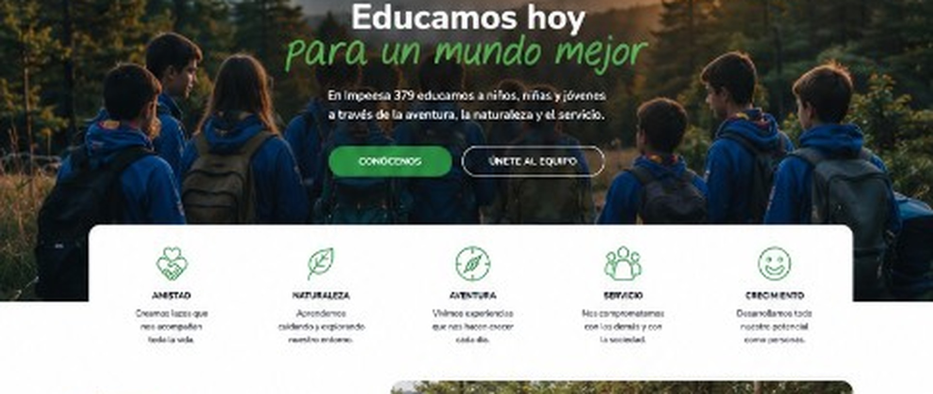 Scouts en la naturaleza